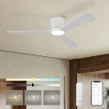 ZEVENTI - LED himmennettävä kattotuuletin AUREX LED/24W/230V 3000/4000/6000K Wi-Fi Tuya valkoinen + kaukosäädin