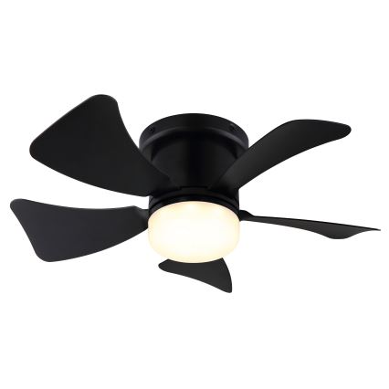 ZEVENTI - LED himmennettävä kattotuuletin MUNDAKA LED/10W/230V 3000-6500K musta + kaukosäädin