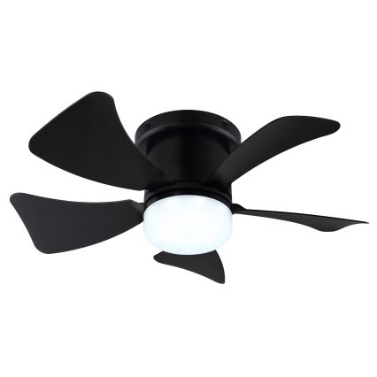 ZEVENTI - LED himmennettävä kattotuuletin MUNDAKA LED/10W/230V 3000-6500K musta + kaukosäädin