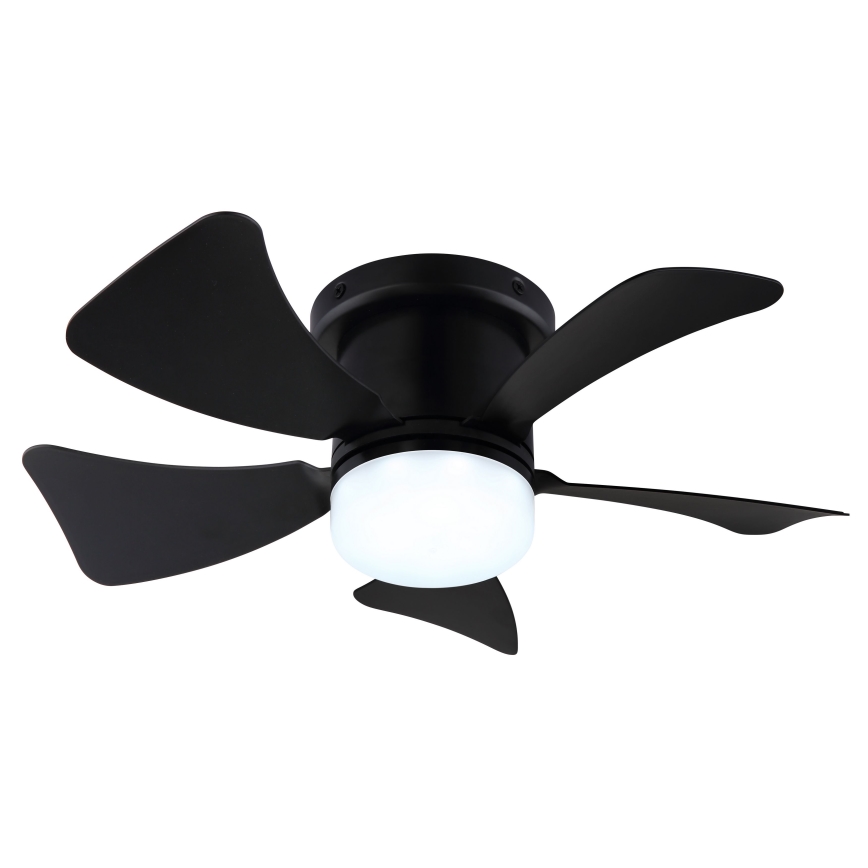 ZEVENTI - LED himmennettävä kattotuuletin MUNDAKA LED/10W/230V 3000-6500K musta + kaukosäädin