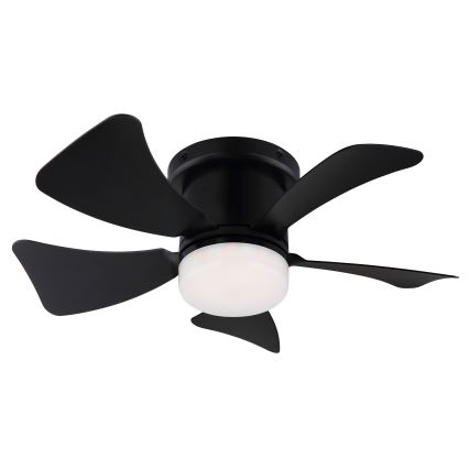 ZEVENTI - LED himmennettävä kattotuuletin MUNDAKA LED/10W/230V 3000-6500K musta + kaukosäädin