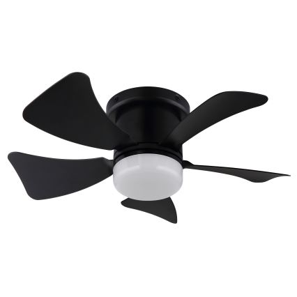 ZEVENTI - LED himmennettävä kattotuuletin MUNDAKA LED/10W/230V 3000-6500K musta + kaukosäädin