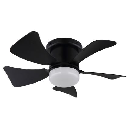 ZEVENTI - LED himmennettävä kattotuuletin MUNDAKA LED/10W/230V 3000-6500K musta + kaukosäädin