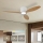 ZEVENTI - LED Himmennettävä kattotuuletin VENTORA LED/24W/230V 3000/4000/6000K Wi-Fi Tuya valkoinen/tammi + kaukosäädin