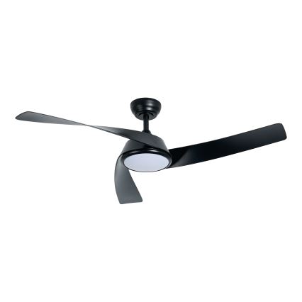 ZEVENTI - LED himmennettävä kattotuuletin AERYS  LED/24W/230V 3000/4000/6000K Wi-Fi Tuya musta + kaukosäädin