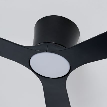 ZEVENTI - LED himmennettävä kattotuuletin AUREX LED/24W/230V 3000/4000/6000K Wi-Fi Tuya musta + kaukosäädin