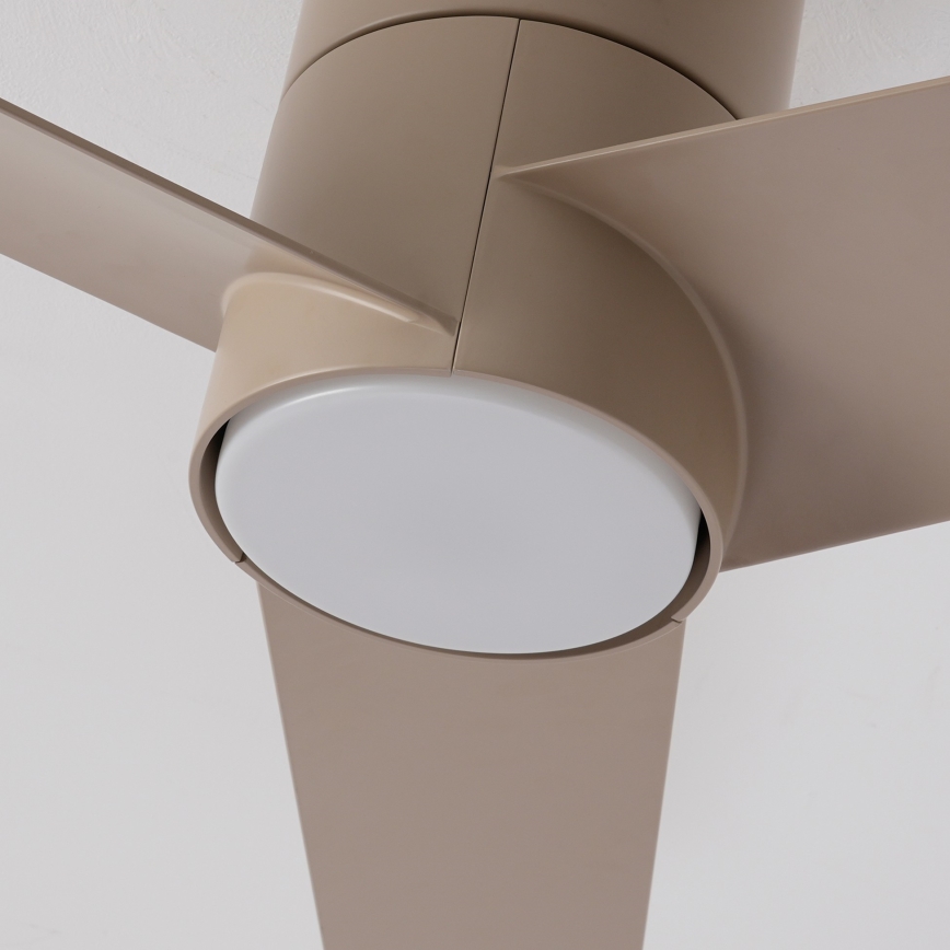 ZEVENTI - LED-kattotuuletin BARROSA LED/18W/230V 3000/4000/6000K Wi-Fi Tuya beige + kaukosäädin