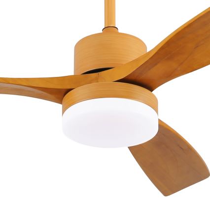 ZEVENTI - LED-kattotuuletin MARE LED/24W/230V 3000/4000/6000K Wi-Fi Tuya tammi + kaukosäädin