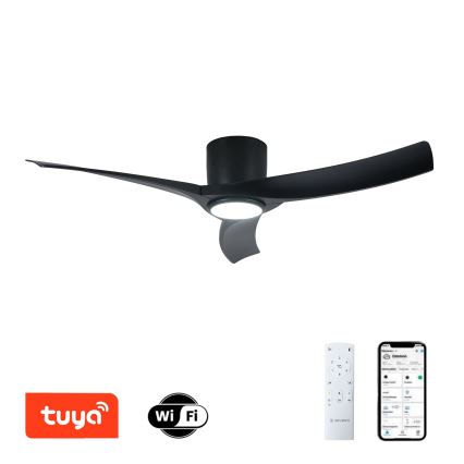 ZEVENTI - himmennettävä LED-kattotuuletin ORBITO LED/24W/230V 3000/4000/6000K Tuya Wi-Fi musta + kaukosäädin