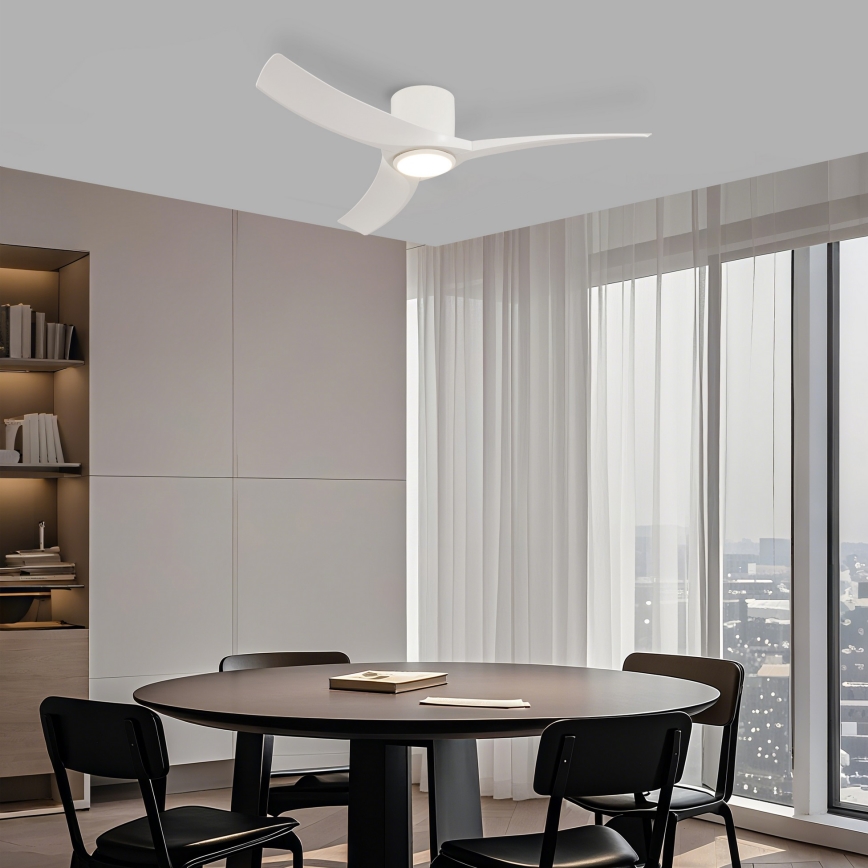 ZEVENTI - LED-himmennettävä kattotuuletin ORBITO LED/24W/230V 3000/4000/6000K Wi-Fi Tuya valkoinen + kaukosäädin