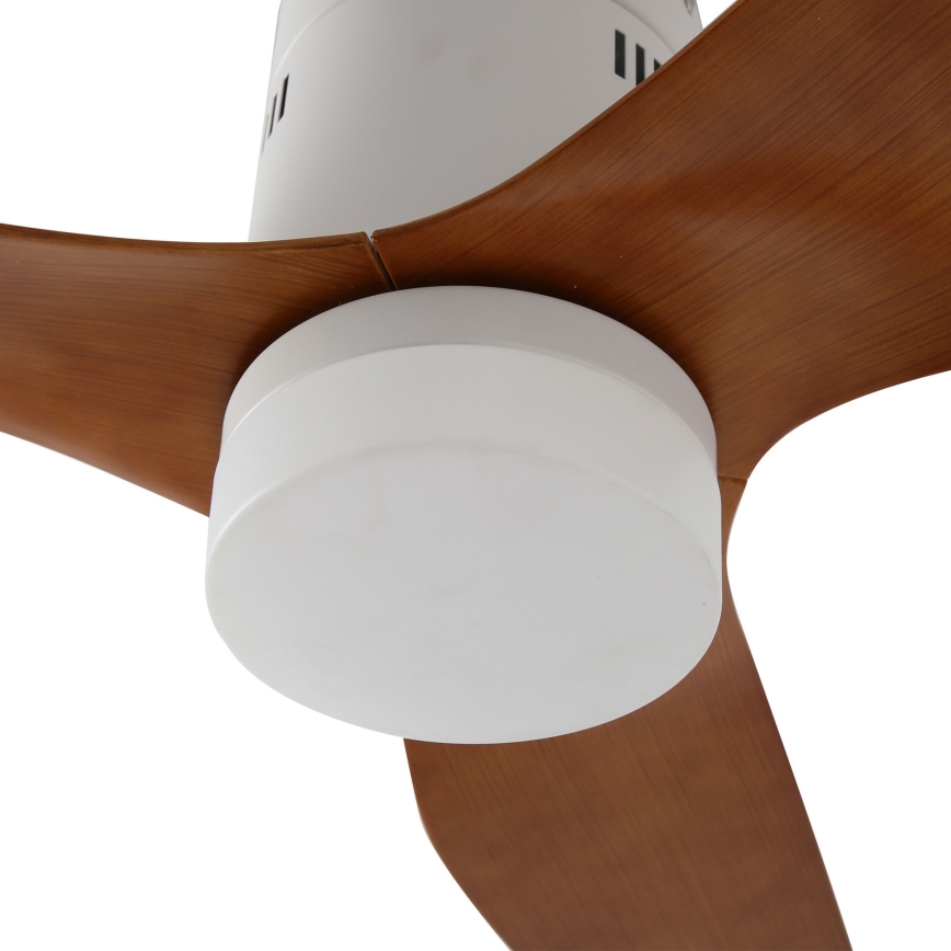 ZEVENTI - LED Kattotuuletin PADUA LED/18W/230V 3000/4000/6000K Wi-Fi Tuya valkoinen/ruskea + kaukosäädin