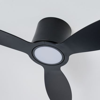 ZEVENTI - LED himmennettävä kattotuuletin VENTORA LED/24W/230V 3000/4000/6000K Wi-Fi Tuya musta + kaukosäädin