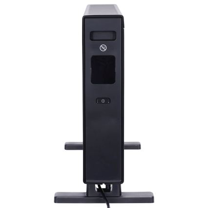 ZEVENTI - Sähköinen suora lämmitin/konvektori LCD-näytöllä 1250/2000W/230V musta + kaukosäädin