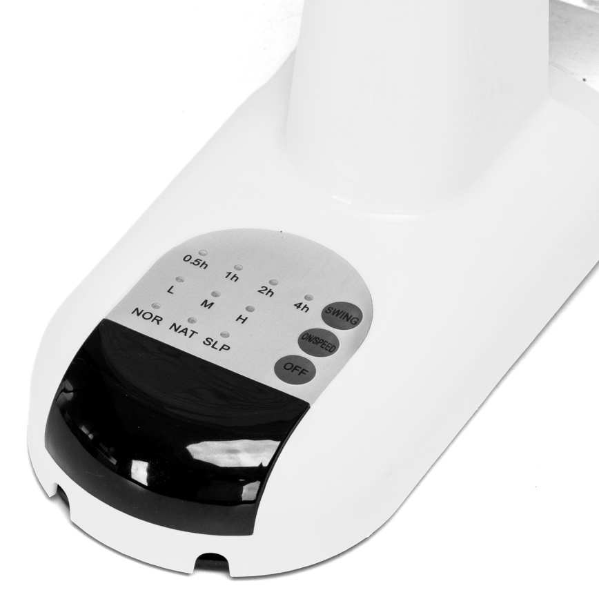 ZEVENTI - Seinäasennettava tuuletin FANNY 45W/230V, halkaisija 41 cm, valkoinen + kaukosäädin