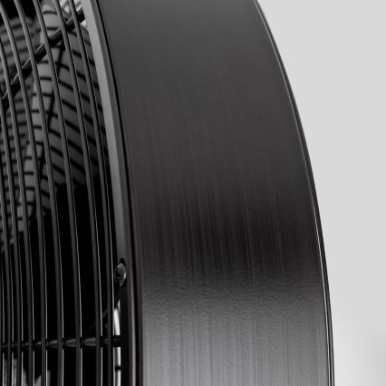ZEVENTI - Seinäpuhallin FREEZE 50W/230V Ø 45 cm musta + kaukosäädin