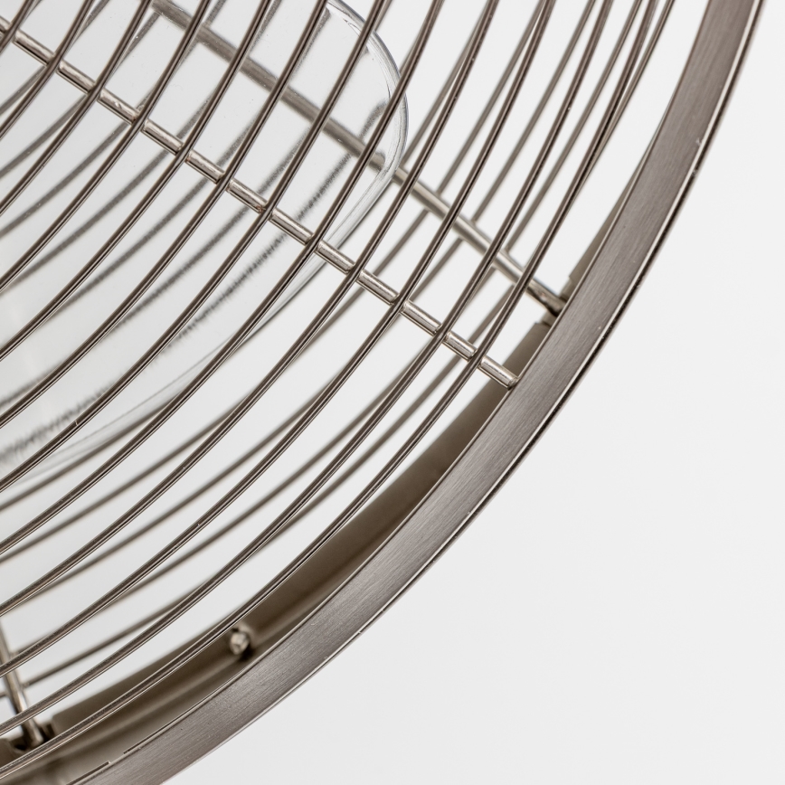 ZEVENTI - Seinätuuletin FREEZE 50W/230V halkaisija 40 cm mattakromi + kauko-ohjaus