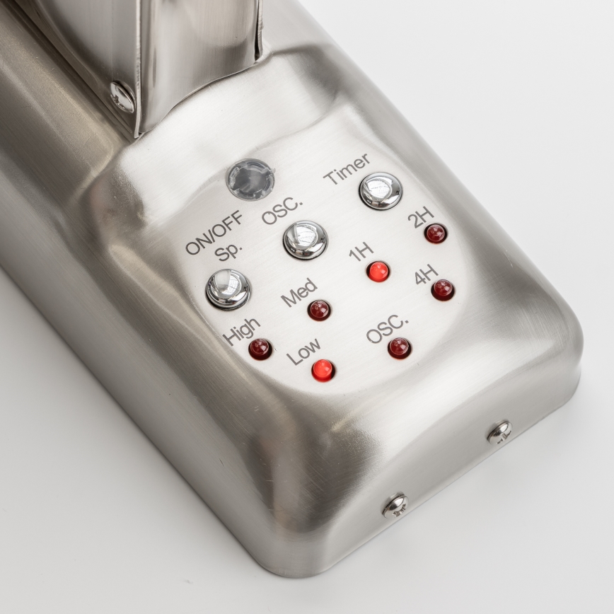 ZEVENTI - Seinätuuletin FREEZE 50W/230V halkaisija 40 cm mattakromi + kauko-ohjaus