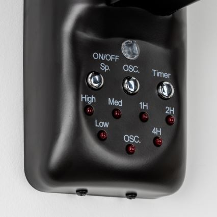 ZEVENTI - Seinätuuletin FREEZE 50W/230V halkaisija 40 cm musta + kauko-ohjaus