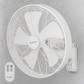 ZEVENTI - Seinätuuletin FREEZE 50W/230V Ø 45 cm valkoinen + kaukosäädin