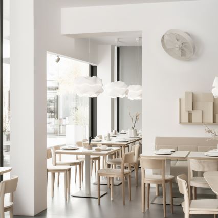 ZEVENTI - Seinätuuletin FREEZE 50W/230V Ø 45 cm valkoinen + kaukosäädin