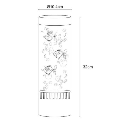 Zuma Line - LED RGB Pöytävalaisin LED/3,6W/5V