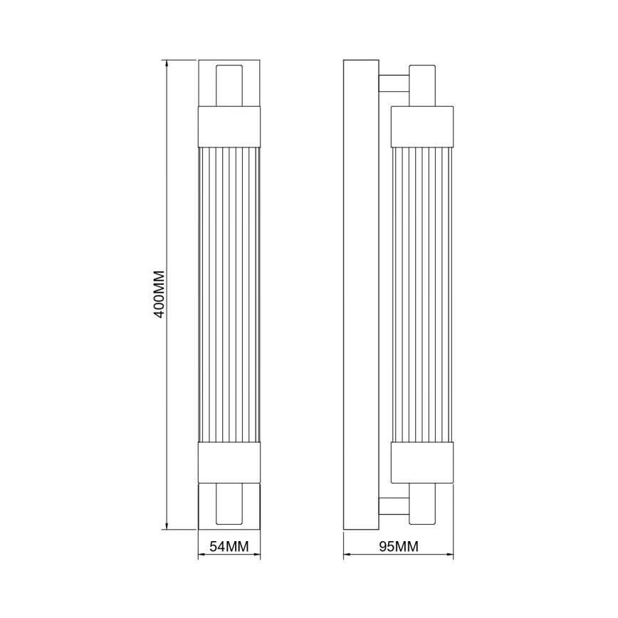 Zuma Line - LED-seinävalaisin LED/8W/230V messinki
