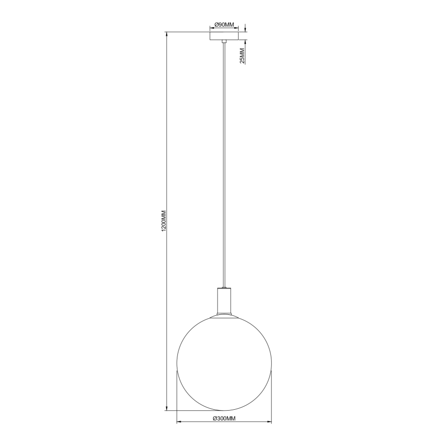 Zuma Line - Riippuvalaisin vaijerilla 1xE27/25W/230V Ø 30 cm kulta/musta