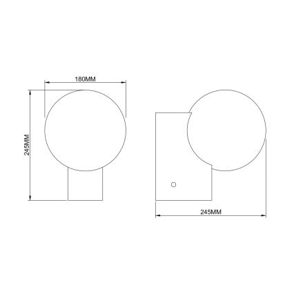 Zuma Line - Seinävalaisin 1xE27/25W/230V kultainen