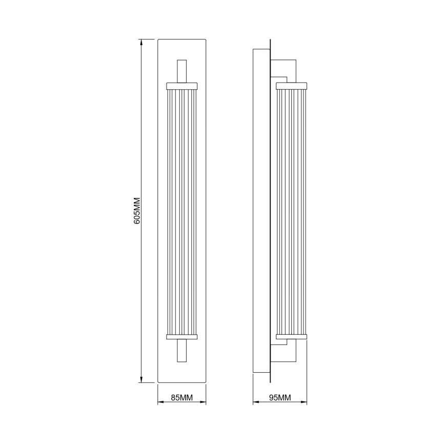 Zuma Line - LED Seinävalaisin LED/13W/230V kultainen