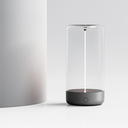 Zuma Line - LED himmennettävä ladattava pöytävalaisin LED/0,5W/230V musta IP54