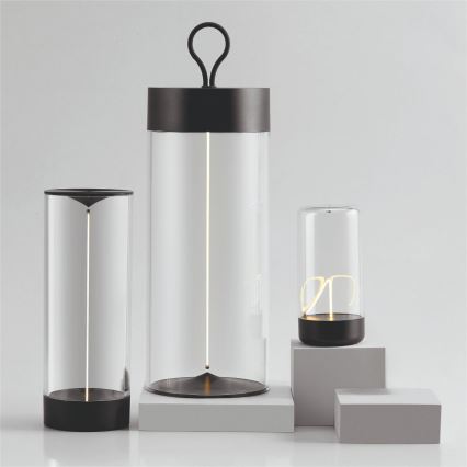 Zuma Line - LED himmennettävä ladattava pöytävalaisin LED/0,5W/230V musta IP54