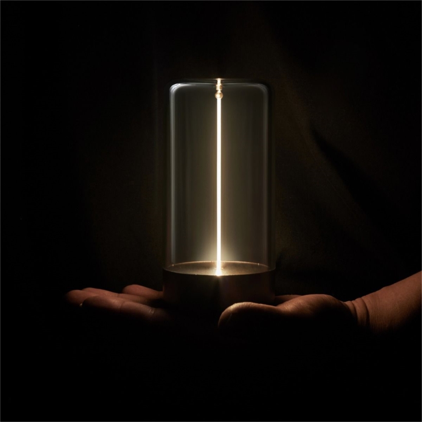 Zuma Line - LED himmennettävä ladattava pöytävalaisin LED/0,5W/230V musta IP54