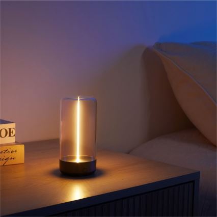 Zuma Line - LED himmennettävä ladattava pöytävalaisin LED/0,5W/230V musta IP54