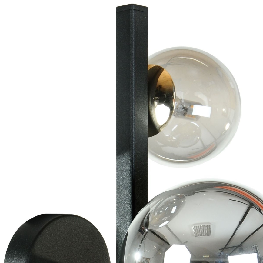 Zuma Line - Seinävalaisin 3xG9/8W/230V musta/savunharmaa