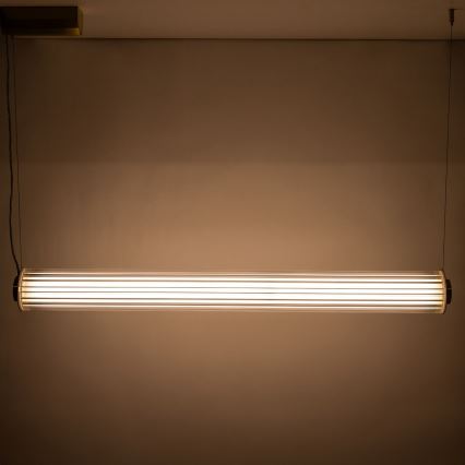 Zuma Line - LED himmennettävä riippuvalaisin kaapelilla LED/39W/230V 2700-6500K kullanvärinen + kaukosäädin