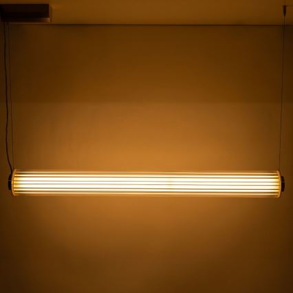 Zuma Line - LED himmennettävä riippuvalaisin kaapelilla LED/39W/230V 2700-6500K kullanvärinen + kaukosäädin