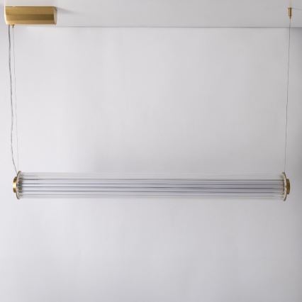 Zuma Line - LED himmennettävä riippuvalaisin kaapelilla LED/39W/230V 2700-6500K kullanvärinen + kaukosäädin