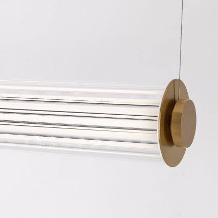Zuma Line - LED himmennettävä riippuvalaisin kaapelilla LED/39W/230V 2700-6500K kullanvärinen + kaukosäädin
