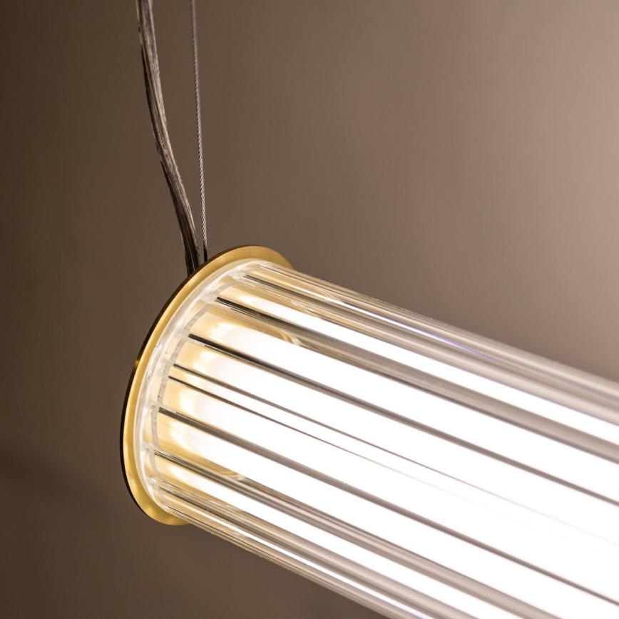 Zuma Line - LED himmennettävä riippuvalaisin kaapelilla LED/39W/230V 2700-6500K kullanvärinen + kaukosäädin