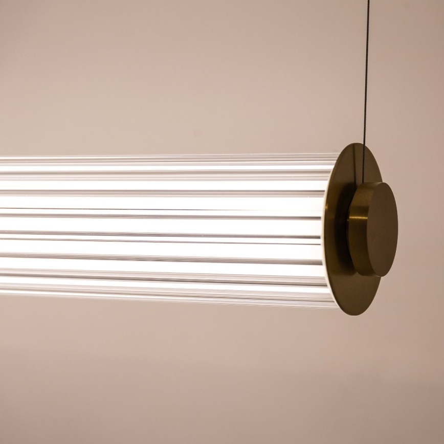 Zuma Line - LED himmennettävä riippuvalaisin kaapelilla LED/39W/230V 2700-6500K kullanvärinen + kaukosäädin
