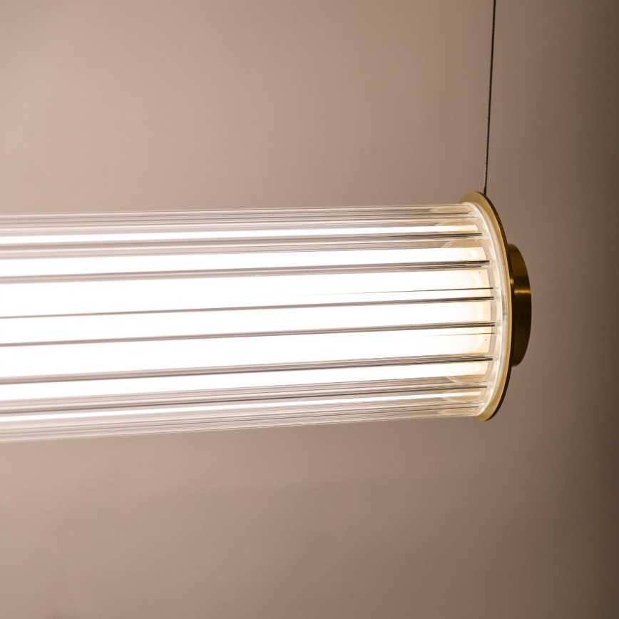 Zuma Line - LED himmennettävä riippuvalaisin kaapelilla LED/39W/230V 2700-6500K kullanvärinen + kaukosäädin