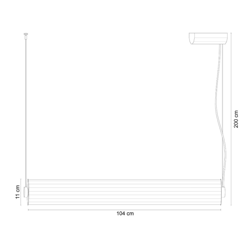 Zuma Line - LED himmennettävä riippuvalaisin kaapelilla LED/39W/230V 2700-6500K kullanvärinen + kaukosäädin