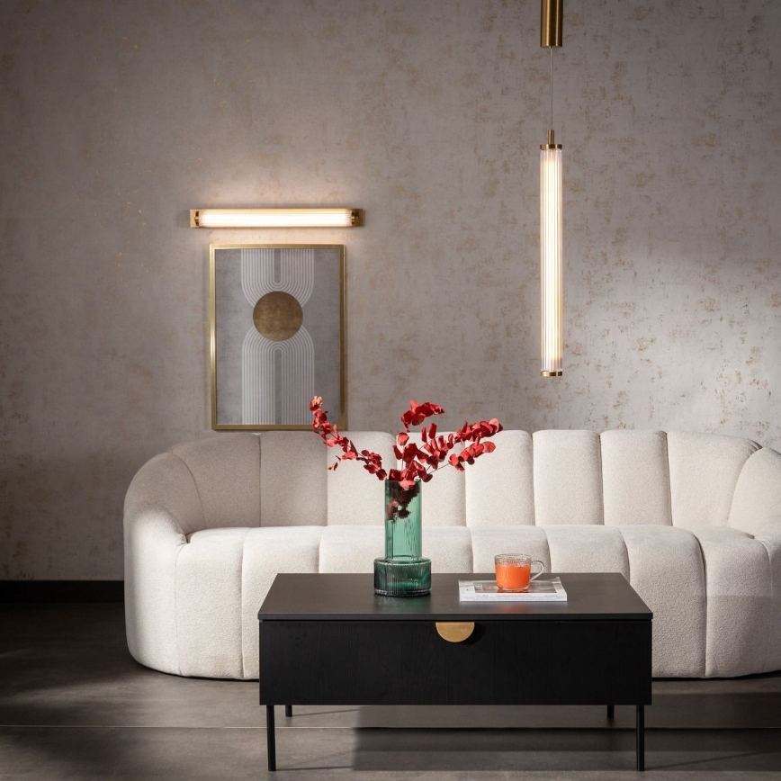 Zuma Line - LED-himmennettävä riippuvalaisin vaijerilla LED/26W/230V 2700-6500K kultainen + kaukosäädin