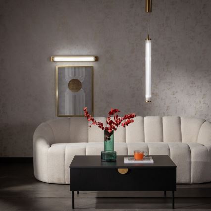 Zuma Line - LED-himmennettävä riippuvalaisin vaijerilla LED/26W/230V 2700-6500K kultainen + kaukosäädin