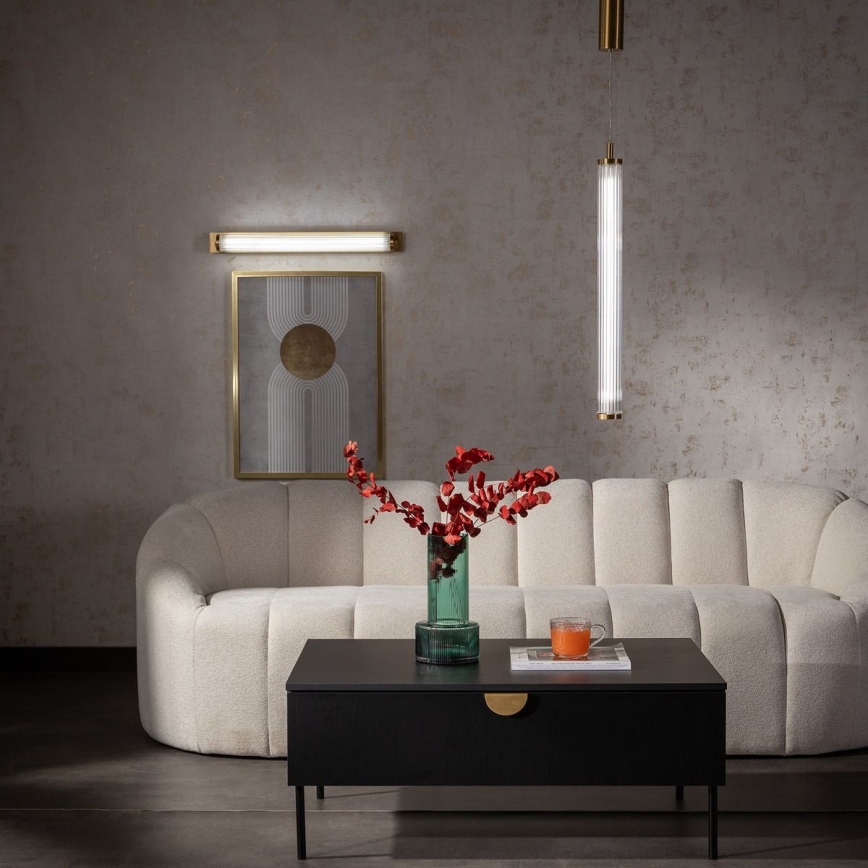 Zuma Line - LED-himmennettävä riippuvalaisin vaijerilla LED/26W/230V 2700-6500K kultainen + kaukosäädin