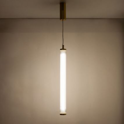 Zuma Line - LED-himmennettävä riippuvalaisin vaijerilla LED/26W/230V 2700-6500K kultainen + kaukosäädin