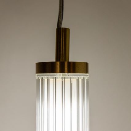 Zuma Line - LED-himmennettävä riippuvalaisin vaijerilla LED/26W/230V 2700-6500K kultainen + kaukosäädin
