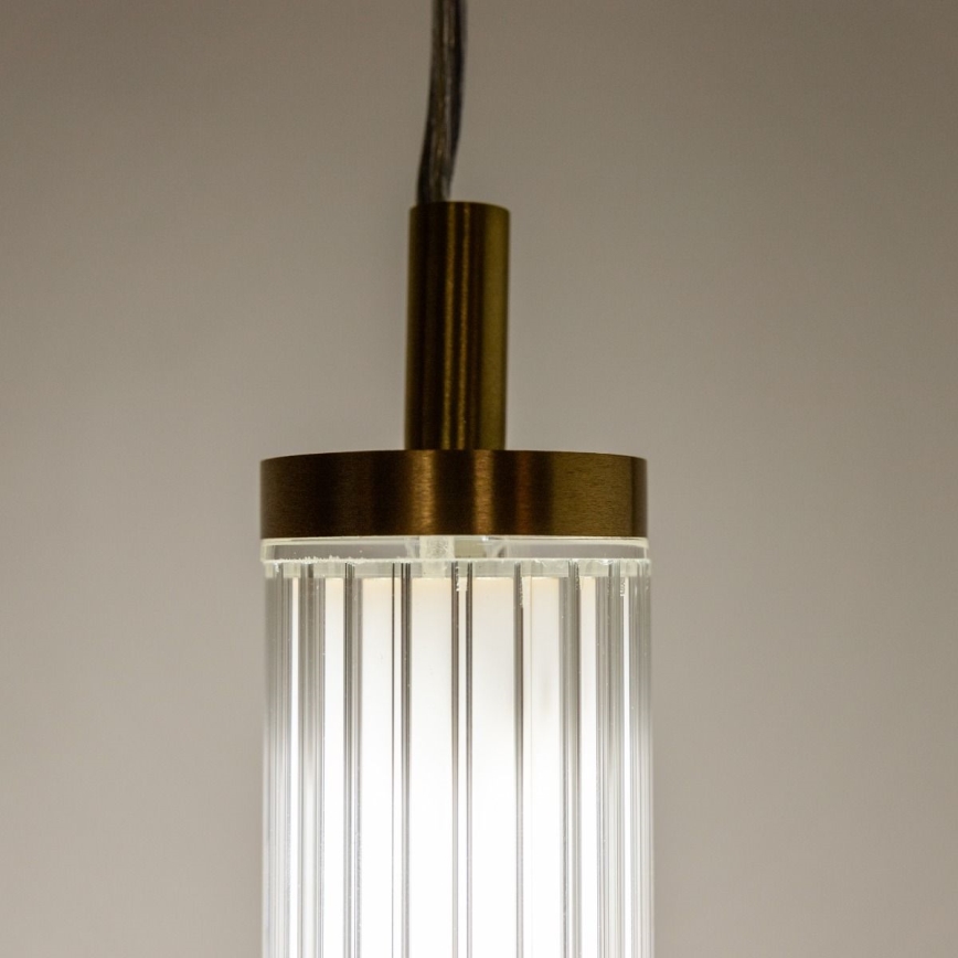 Zuma Line - LED-himmennettävä riippuvalaisin vaijerilla LED/26W/230V 2700-6500K kultainen + kaukosäädin