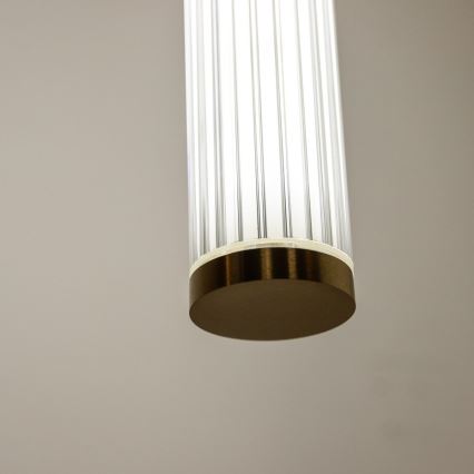 Zuma Line - LED-himmennettävä riippuvalaisin vaijerilla LED/26W/230V 2700-6500K kultainen + kaukosäädin