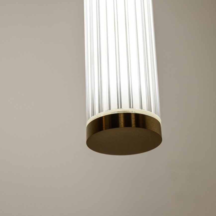 Zuma Line - LED-himmennettävä riippuvalaisin vaijerilla LED/26W/230V 2700-6500K kultainen + kaukosäädin